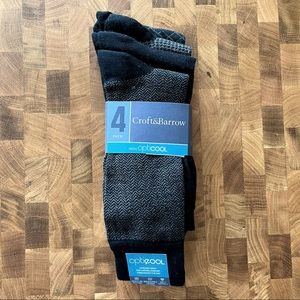 Kohl’s Croft&Barrow black patterned dress socks, 4-pack